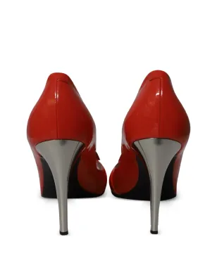 Roger Vivier Vintage Spuntata Gigi buckle leather pumps - Red - サムネイル3