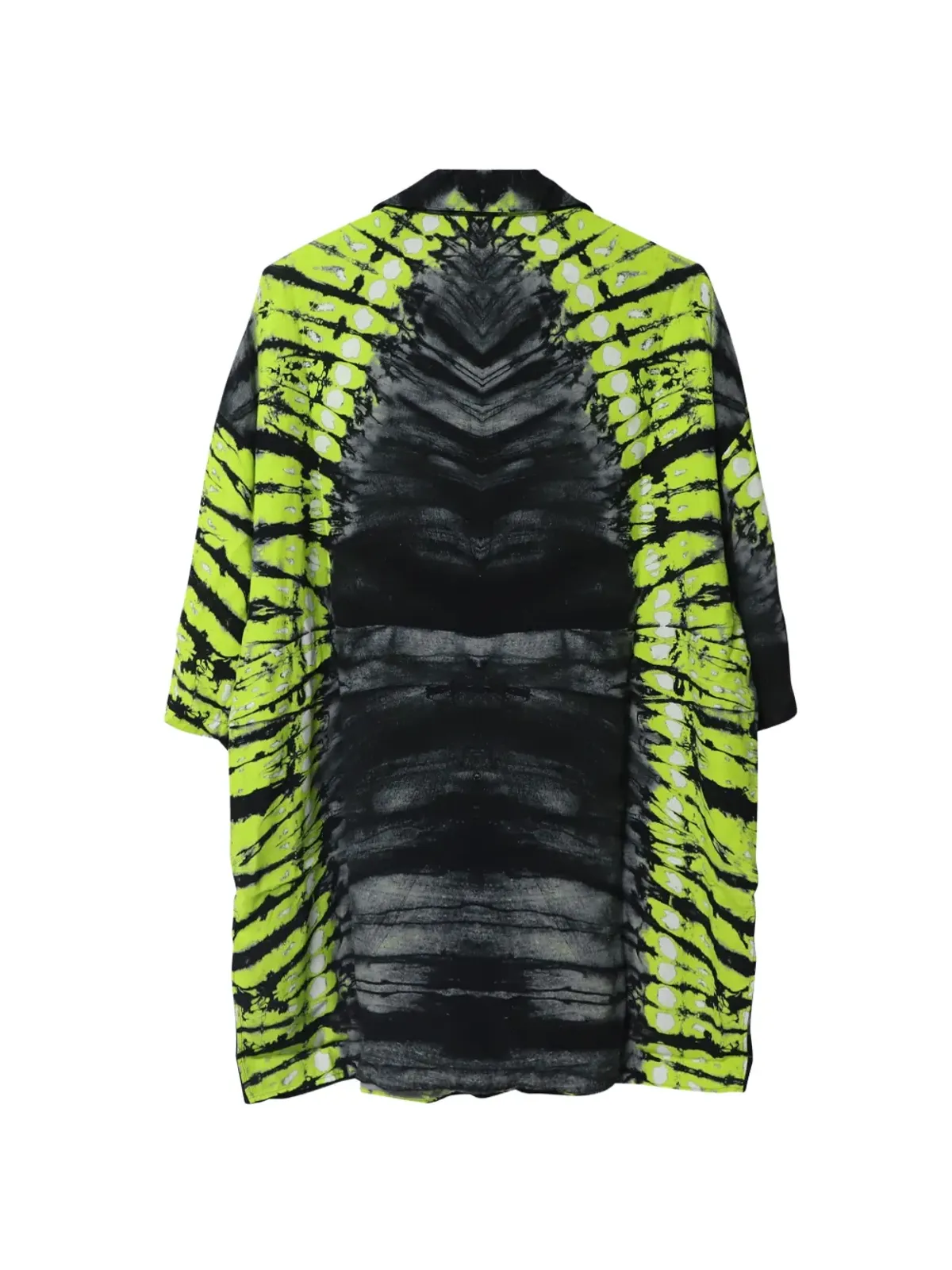 Valentino ビンテージ タイダイ柄ショートスリーブシャツ（ブラック） - 画像2