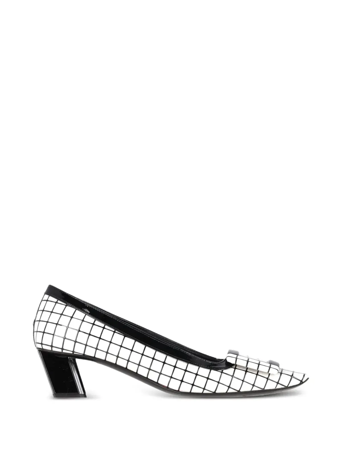 Roger Vivier Vintage グリッドスクエアトゥパンプス - 画像1