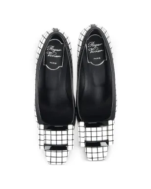 Roger Vivier Vintage グリッドスクエアトゥパンプス - サムネイル3