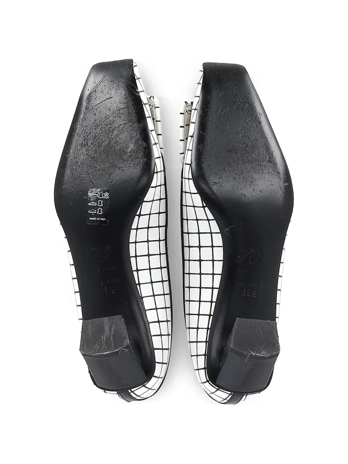 Roger Vivier Vintage グリッドスクエアトゥパンプス - 画像4