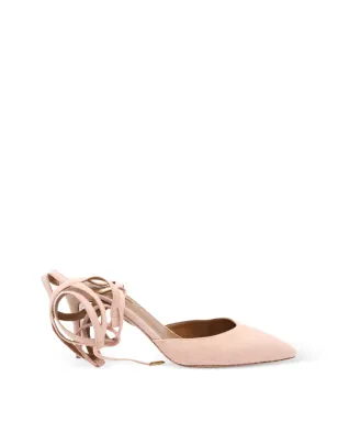 Aquazzura アマンダ レザー レースアップパンプス - ピンク - サムネイル1