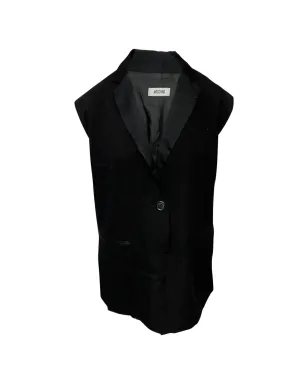 Moschino Pre-Owned ベルベット オーバーサイズ ベスト ミニドレス - Black - サムネイル1