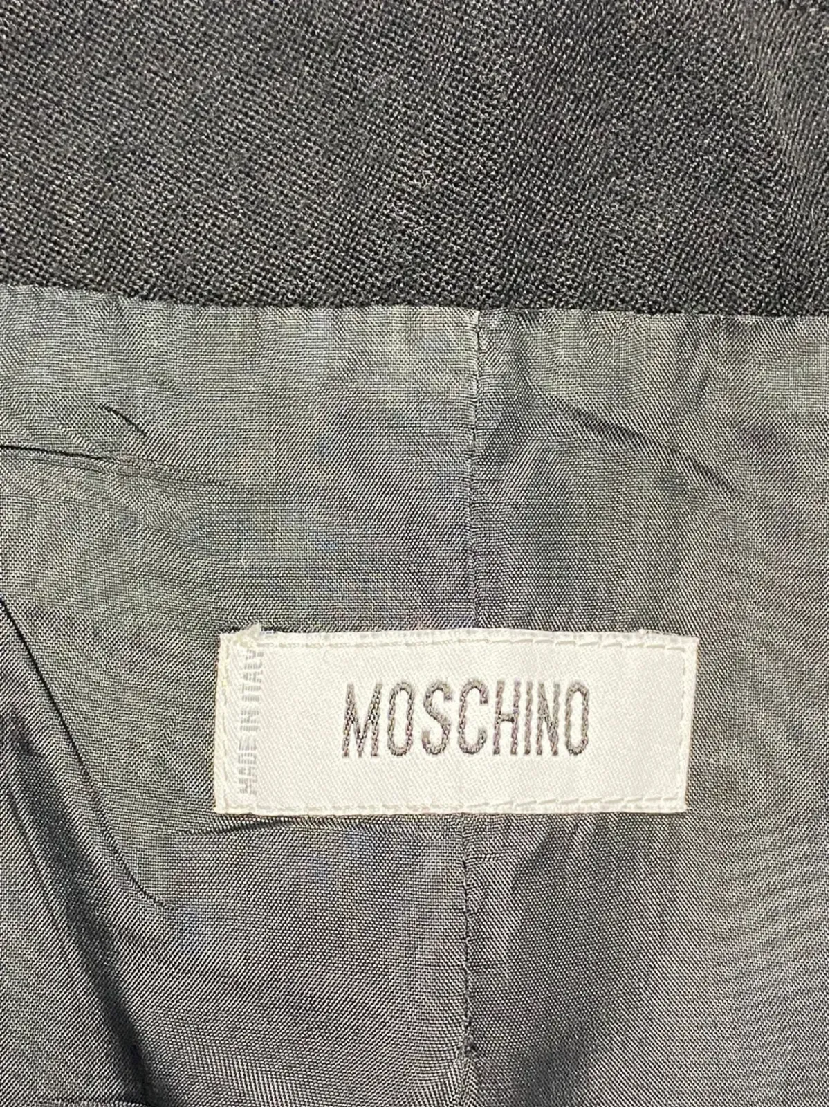 Moschino Pre-Owned ベルベット オーバーサイズ ベスト ミニドレス - Black - 画像4