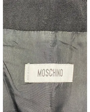 Moschino Pre-Owned ベルベット オーバーサイズ ベスト ミニドレス - Black - サムネイル4