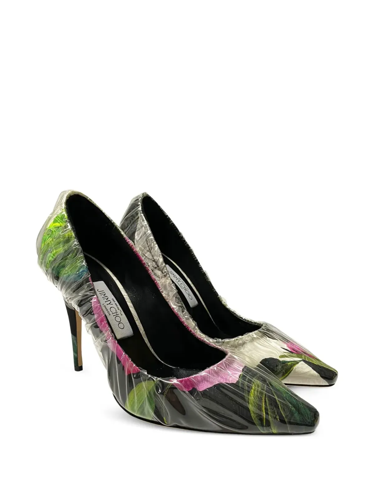 Jimmy Choo Anne フローラルプリントパンプス - 画像2