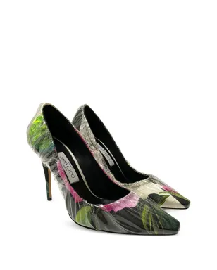 Jimmy Choo Anne フローラルプリントパンプス - サムネイル2