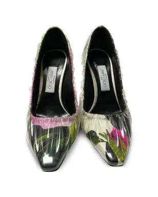 Jimmy Choo Anne フローラルプリントパンプス - サムネイル4