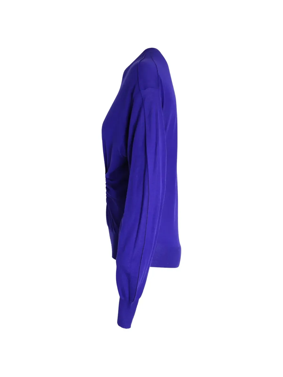 Celine Pre-Owned shirred window panel knitted top - Blue - 画像3