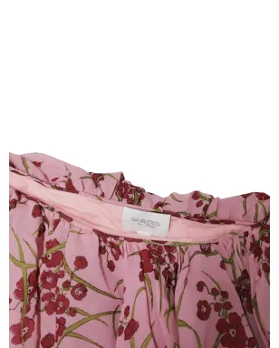 Giambattista Valli Vintage ワンショルダー花柄プリント シルク ミニドレス - サムネイル3