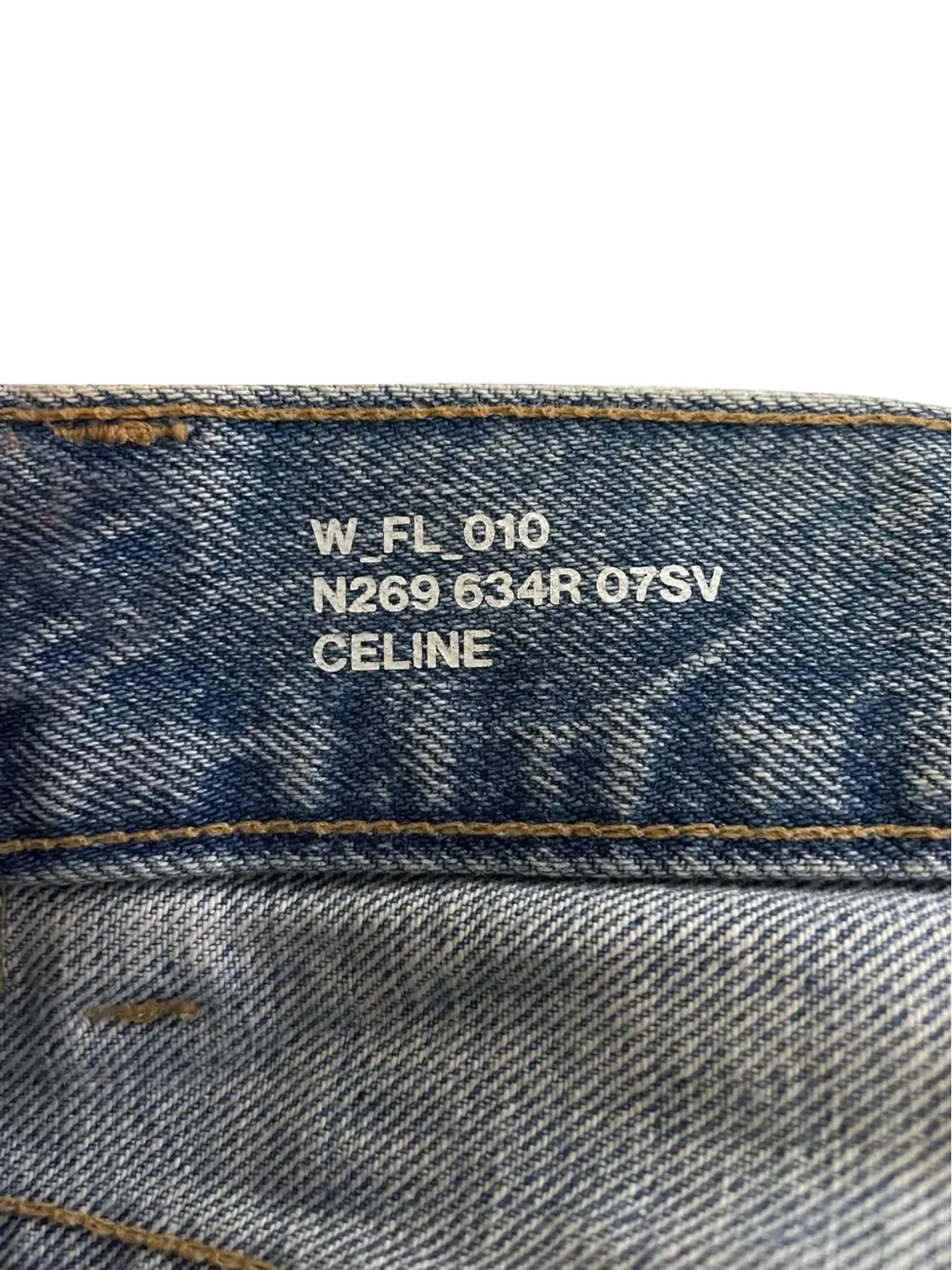 Celine Pre-Owned ストレートレッグデニムパンツ - 画像3