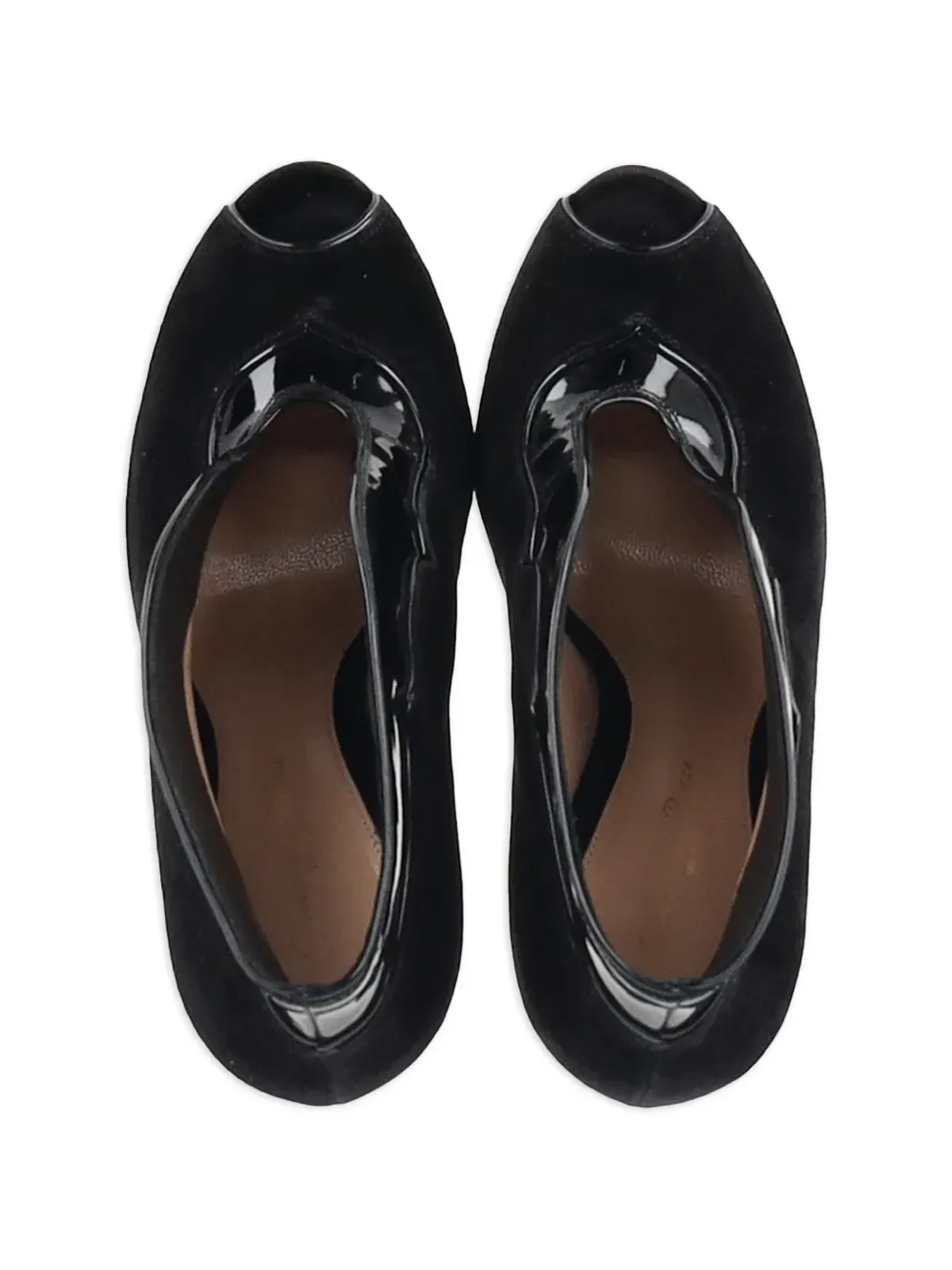 Gianvito Rossi ヴァンプ ピープトゥ レザー アンクルブーツ - 画像4