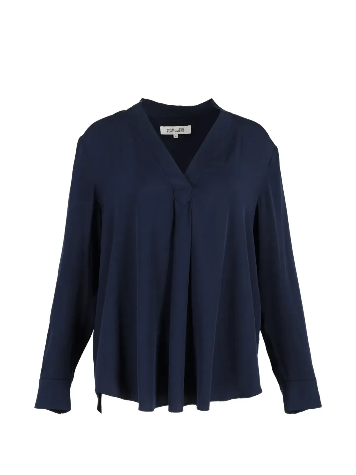 Diane Von Furstenberg Vintage sanorah pleated blouse - Blue - 画像1