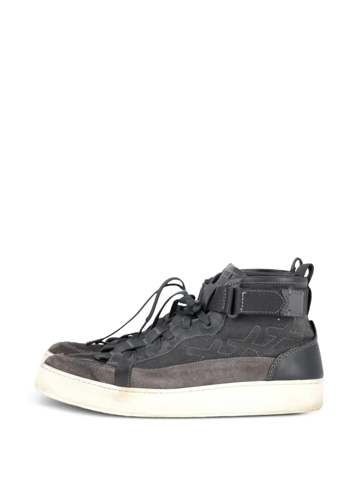 Ermenegildo Zegna Vintage ストラップ付きハイカットスニーカー - 画像2