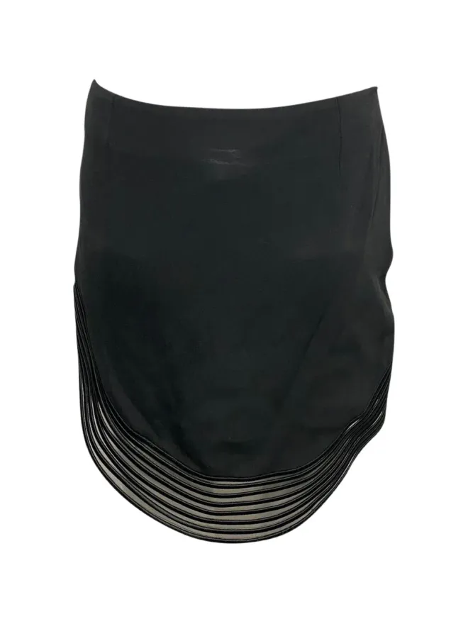 Stella McCartney Pre-Owned Stella McCartney Pre-Owned リブウェーブミニスカート - Blackの商品画像
