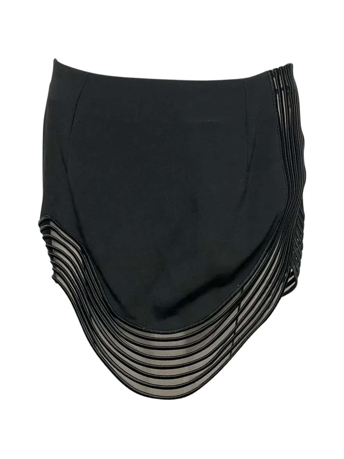 Stella McCartney Pre-Owned リブウェーブミニスカート - Black - 画像2