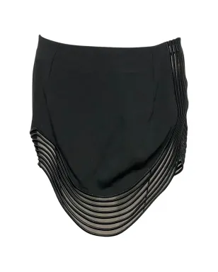 Stella McCartney Pre-Owned リブウェーブミニスカート - Black - サムネイル2