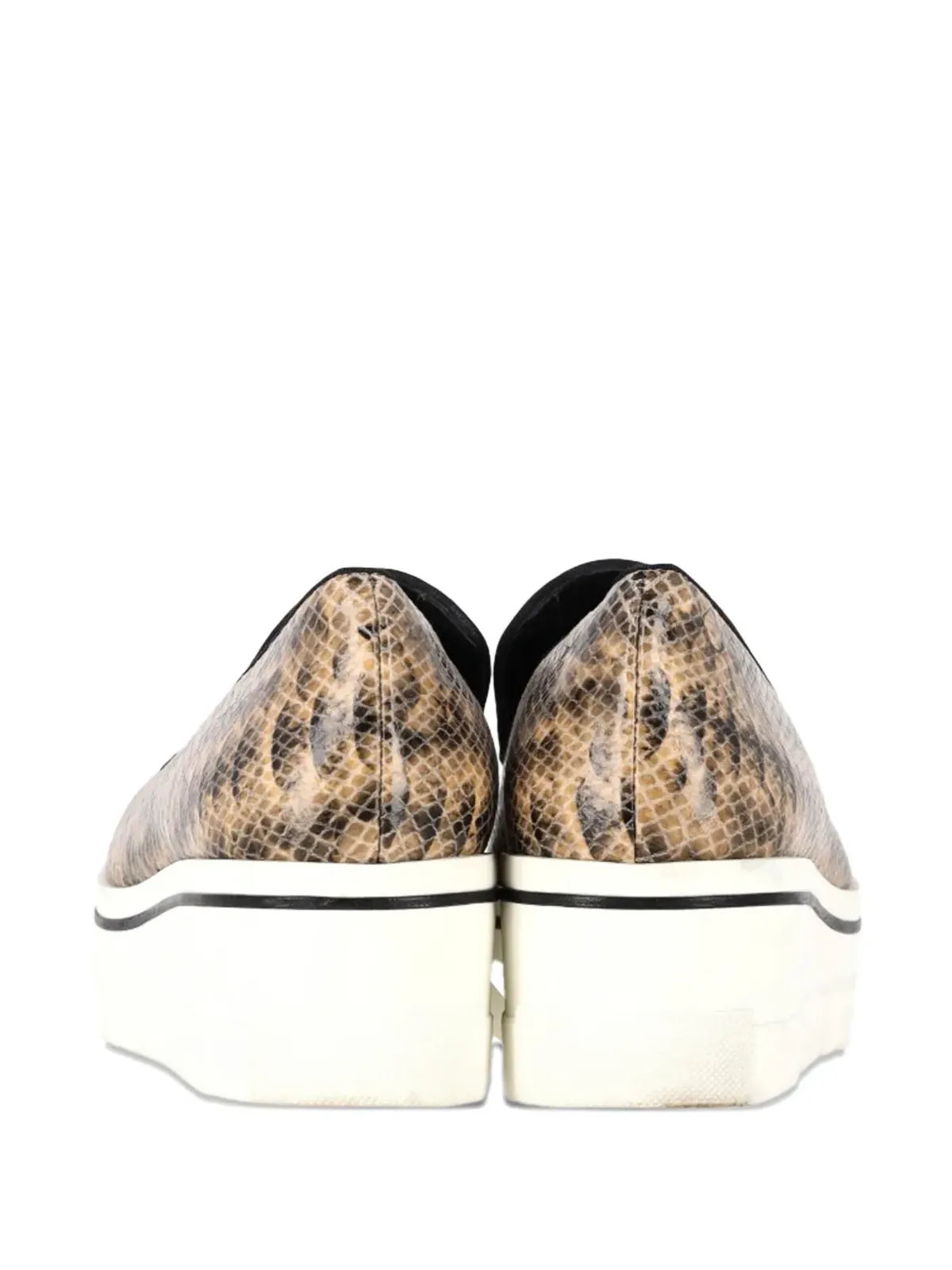 Stella McCartney Pre-Owned スネークスキン型押しスニーカー - ブラウン - 画像5