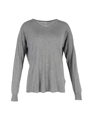 Alexander Wang スクープネック長袖Tシャツ（グレー・ビンテージ） - サムネイル1