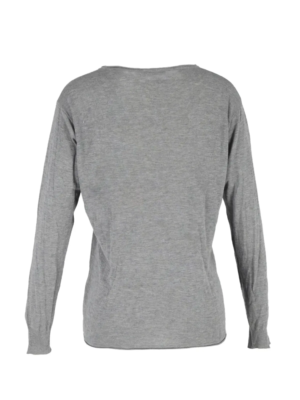 Alexander Wang スクープネック長袖Tシャツ（グレー・ビンテージ） - 画像2