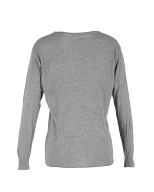 Alexander Wang スクープネック長袖Tシャツ（グレー・ビンテージ） - サムネイル2
