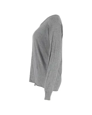 Alexander Wang スクープネック長袖Tシャツ（グレー・ビンテージ） - サムネイル3