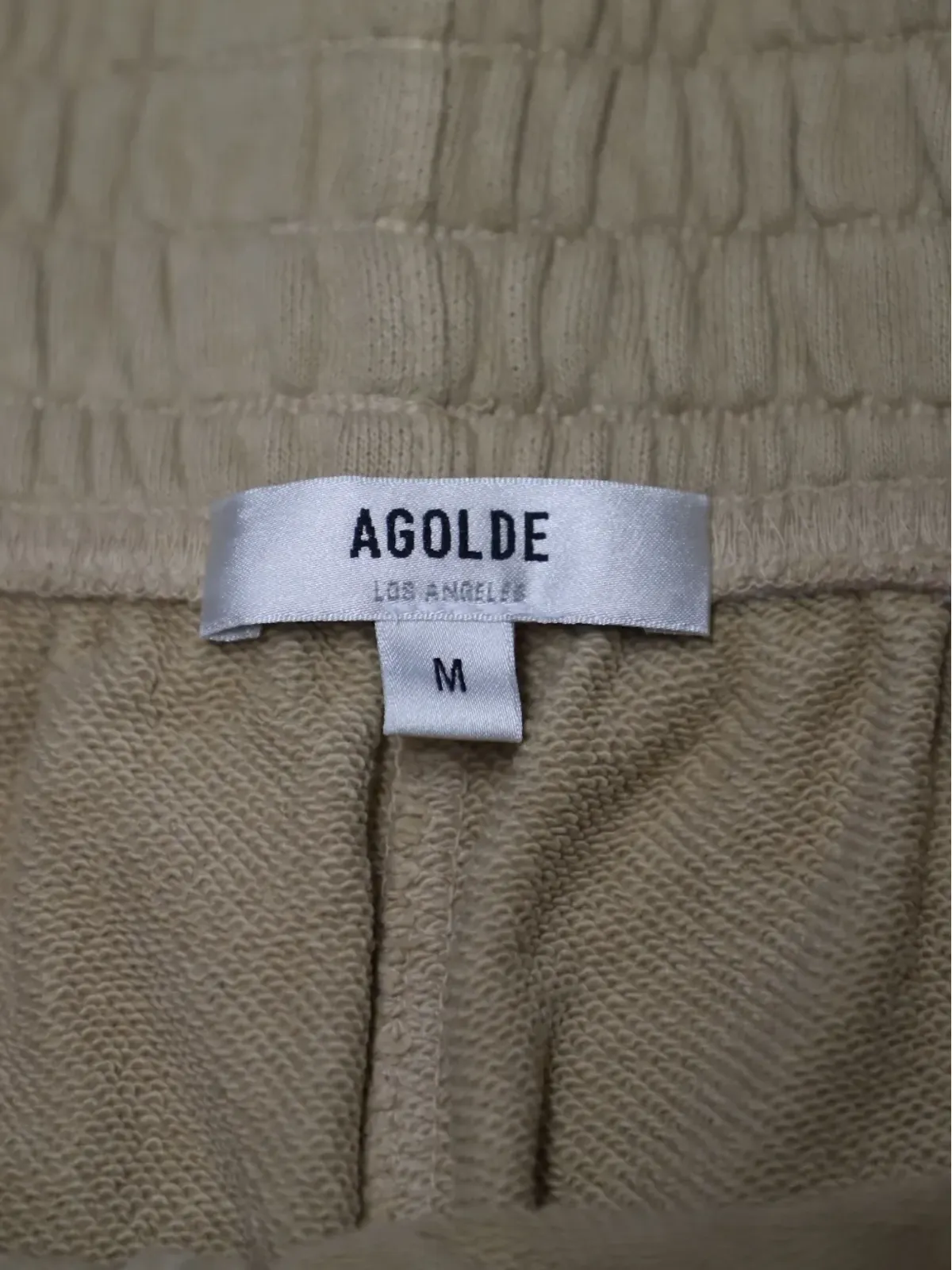 AGOLDE ボクシングドローコード トラックショーツ（ベージュ） - 画像4