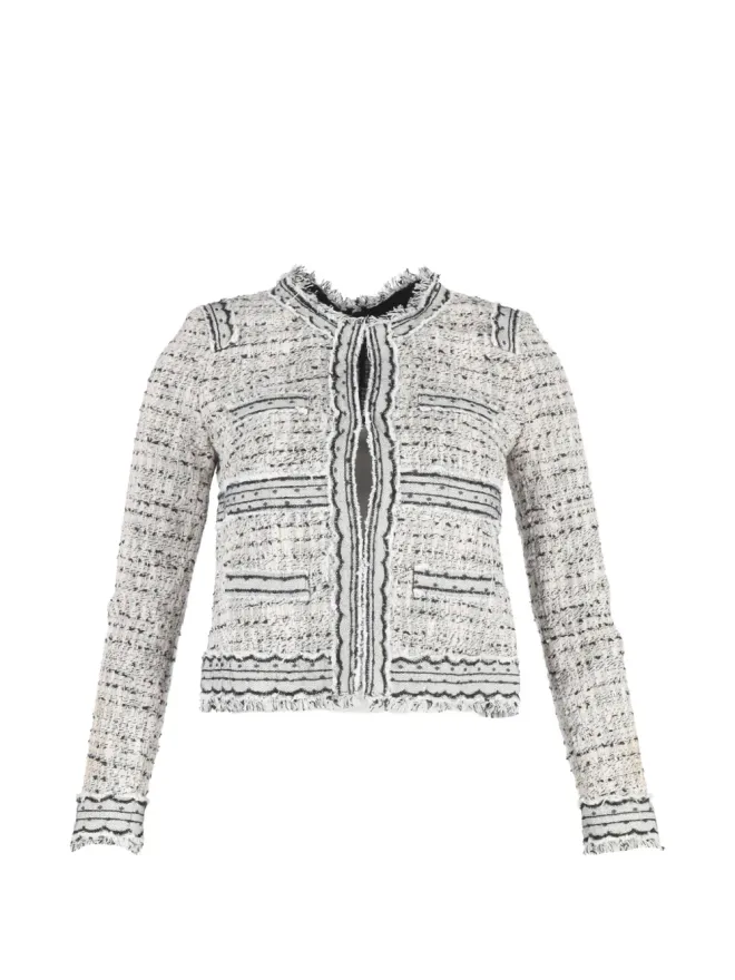 Giambattista Valli Vintage Giambattista Valli Vintage フリンジ付きツイードブレザーの商品画像