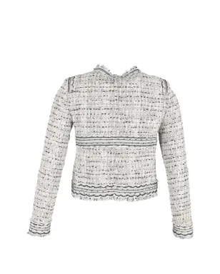 Giambattista Valli Vintage フリンジ付きツイードブレザー - サムネイル2