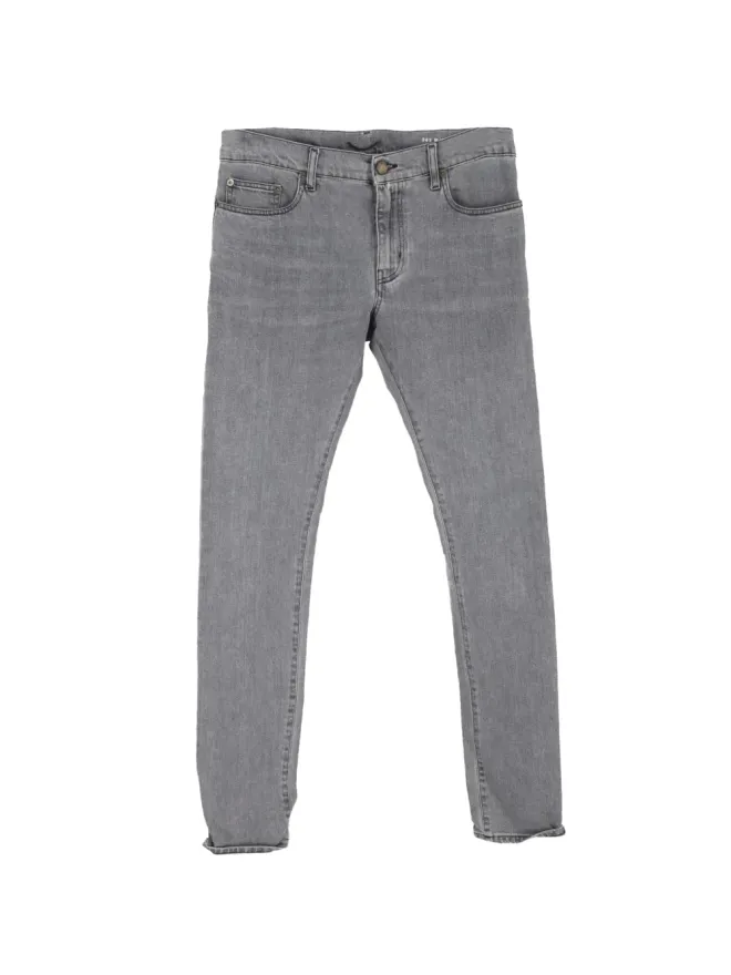 Saint Laurent Pre-Owned Saint Laurent Pre-Owned スリムフィットジーンズ（グレー）の商品画像