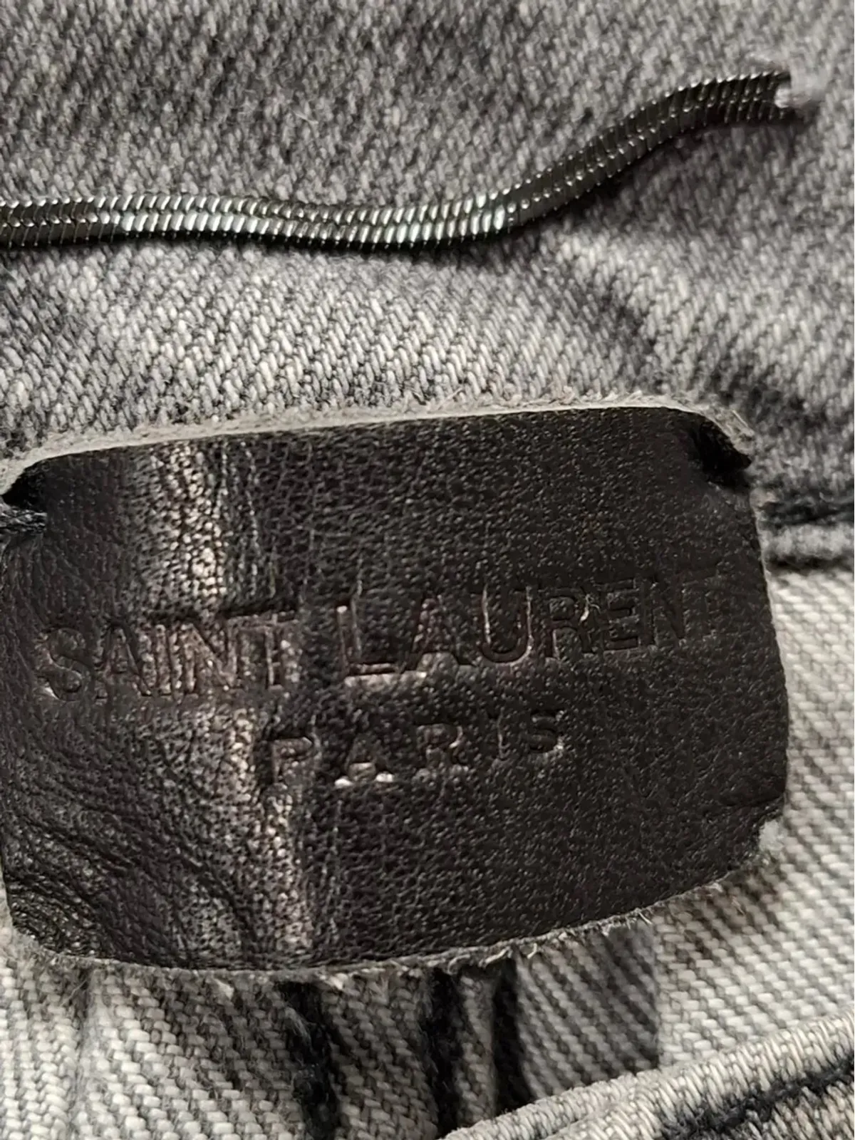 Saint Laurent Pre-Owned スリムフィットジーンズ（グレー） - 画像3