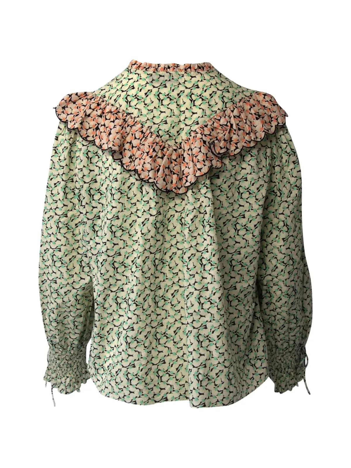 Rixo Danica ruffled floral blouse - Green - 画像2