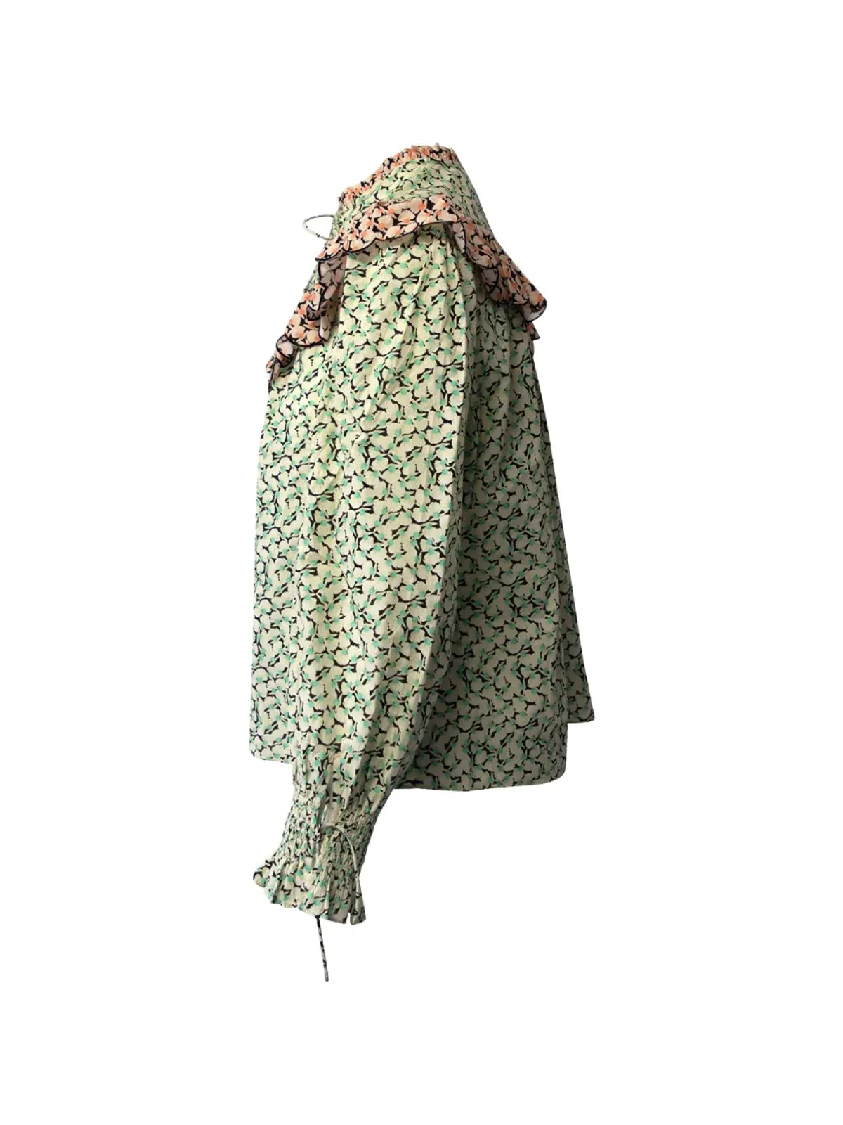 Rixo Danica ruffled floral blouse - Green - 画像3