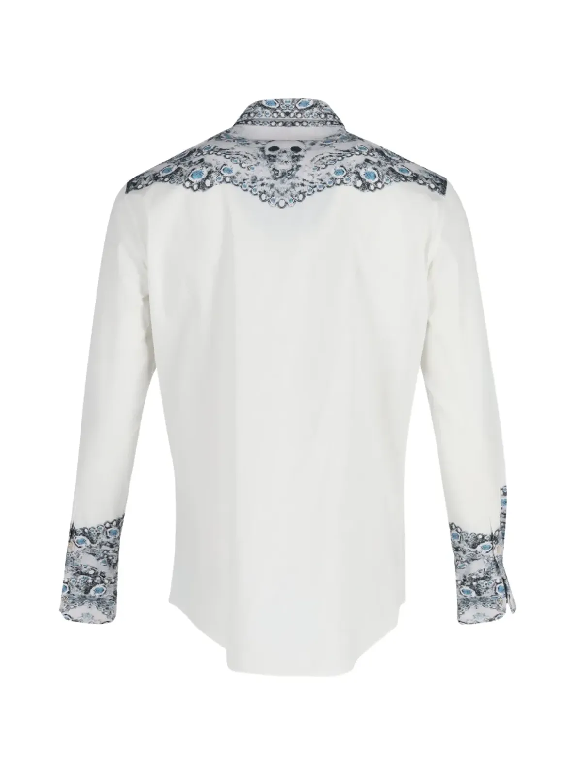 Alexander McQueen ビンテージ skull print ボタンダウンシャツ - White - 画像2