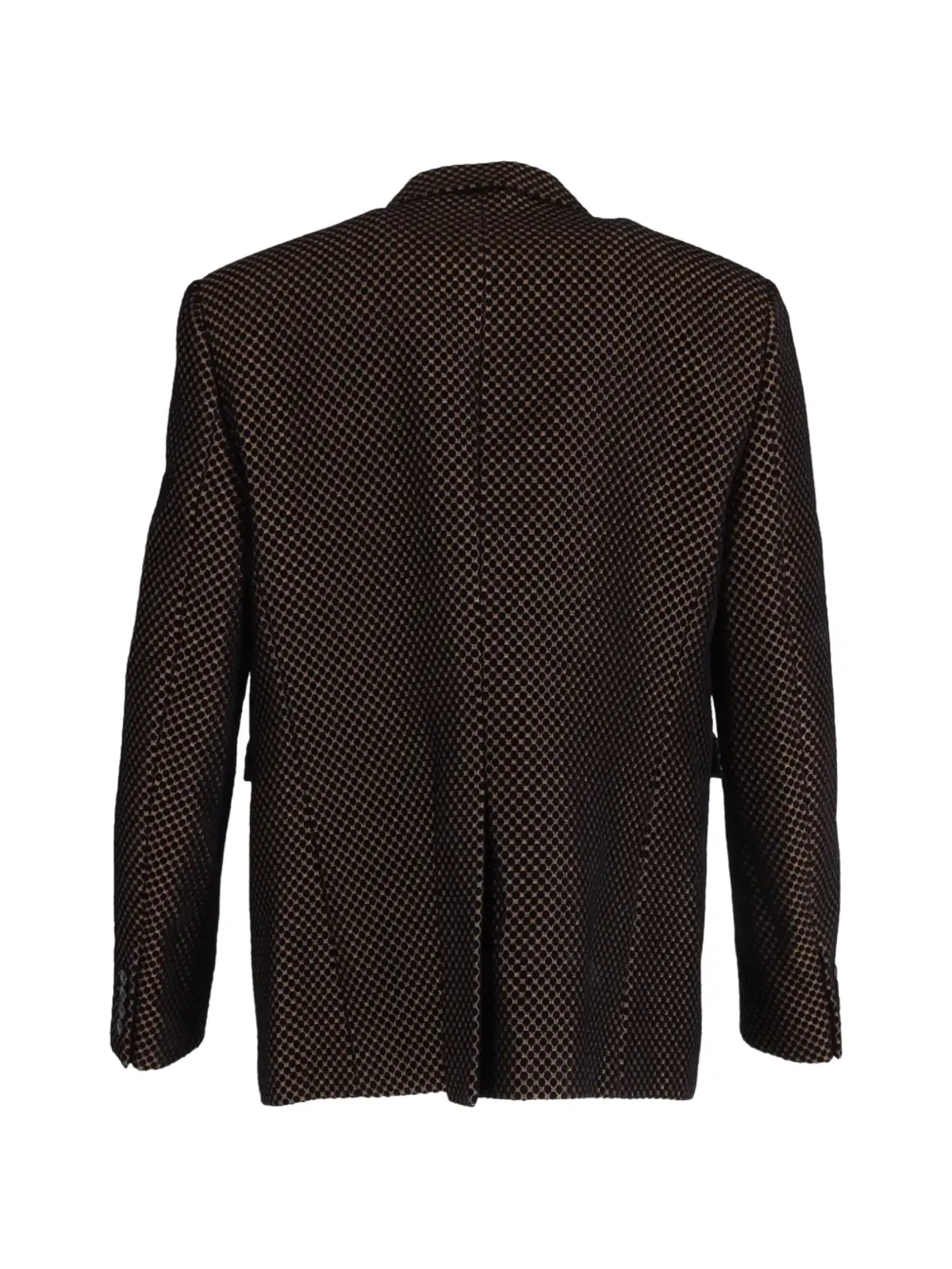 Saint Laurent ビンテージ タキシード ジャカード ブレザー ブラック - 画像2