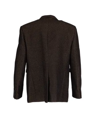 Saint Laurent ビンテージ タキシード ジャカード ブレザー ブラック - サムネイル2