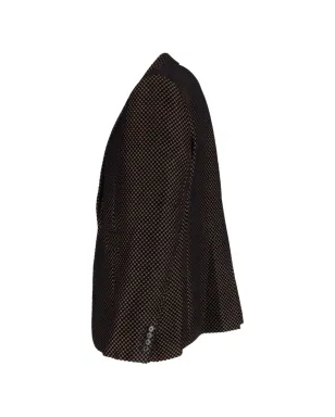 Saint Laurent ビンテージ タキシード ジャカード ブレザー ブラック - サムネイル3