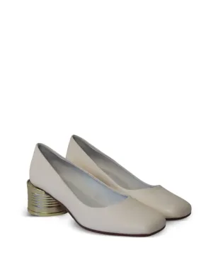 Maison Martin Margiela Pre-Owned ティンキャン レザー パンプス - ホワイト - サムネイル2