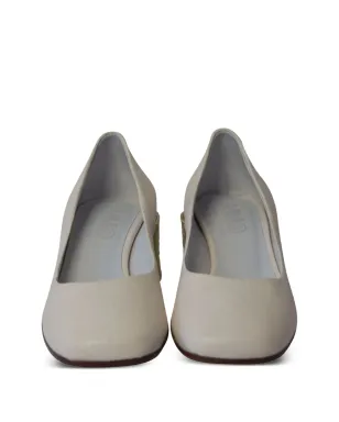Maison Martin Margiela Pre-Owned ティンキャン レザー パンプス - ホワイト - サムネイル4