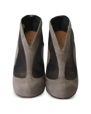 Alaïa Pre-Owned アーモンドトゥ アンクルブーツ - サムネイル4