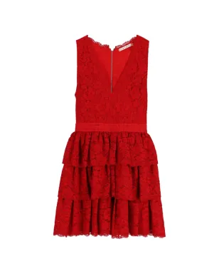 alice + olivia レースVネックドレス - サムネイル1