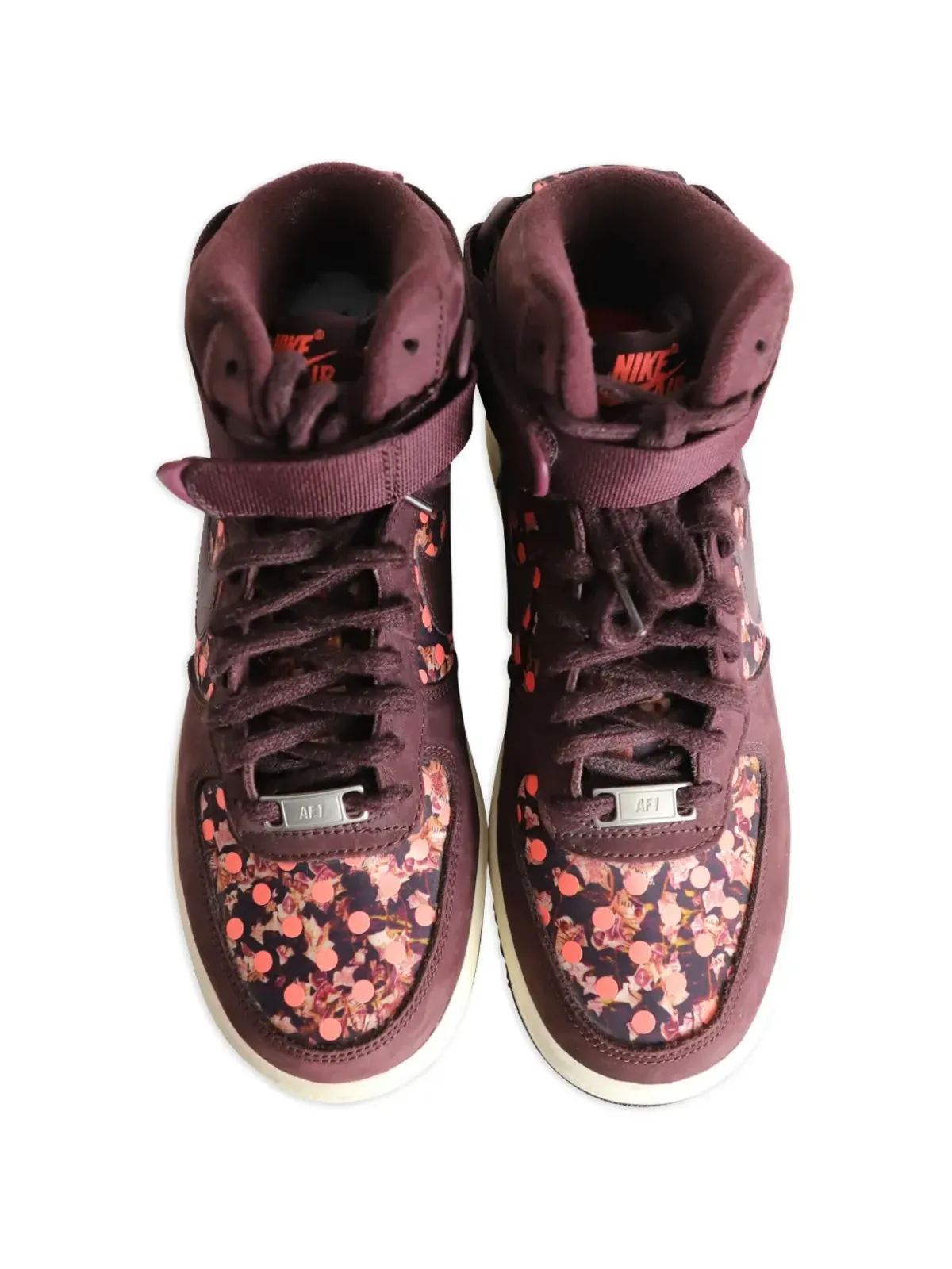 Nike Vintage Liberty London Air Force 1 High-Top スニーカー - レッド - 画像4