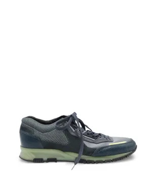 Lanvin Pre-Owned テクスチャードレザー スニーカー - グレー - サムネイル1