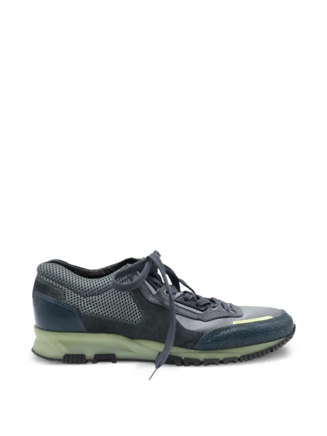 Lanvin Pre-Owned Lanvin Pre-Owned テクスチャードレザー スニーカー - グレーの商品画像