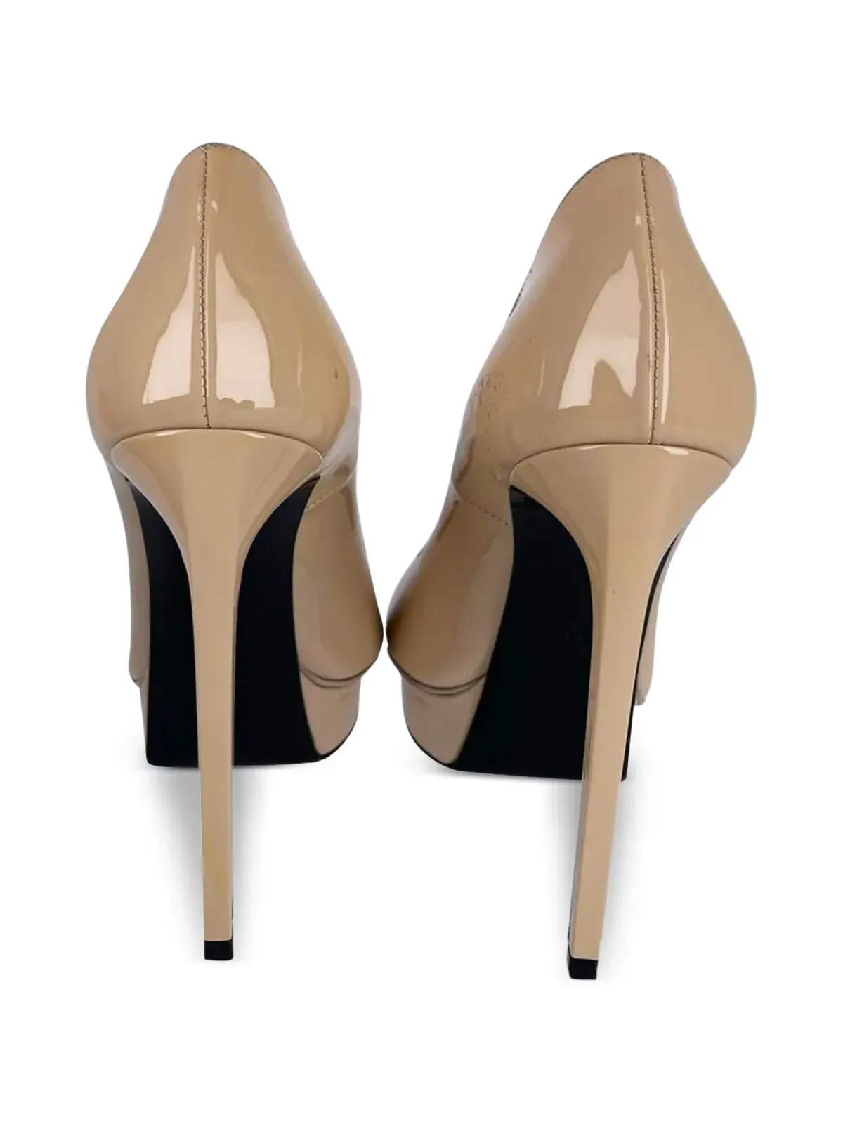Saint Laurent Pre-Owned プラットフォーム・パテントヒール - 画像3