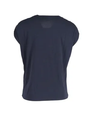 SANDRO World Lovers print rope-design T-shirt - Blue - サムネイル2