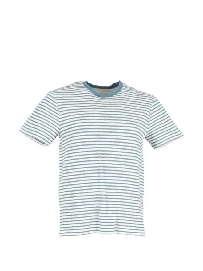 Mr P. Mr P. ストライプ柄 半袖 Tシャツ（ホワイト）の商品画像