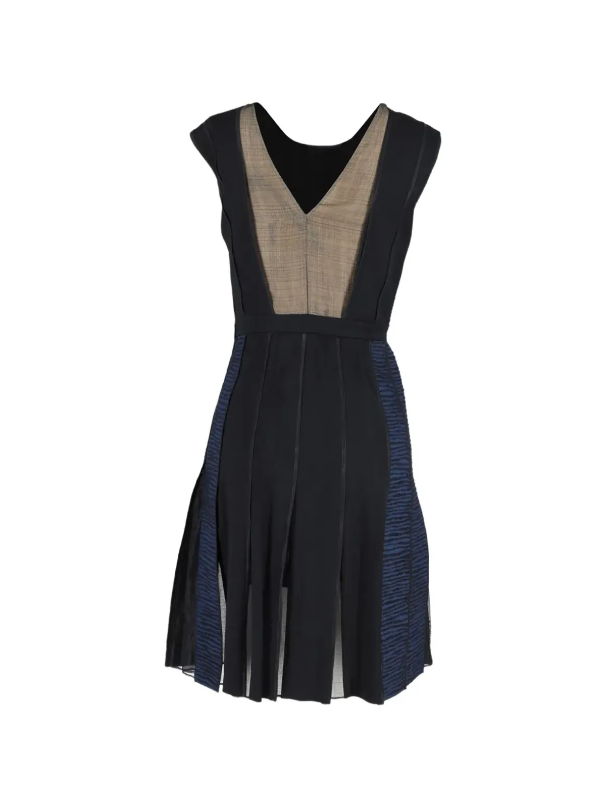 Sportmax Vintage パネル切替ノースリーブドレス - 画像2