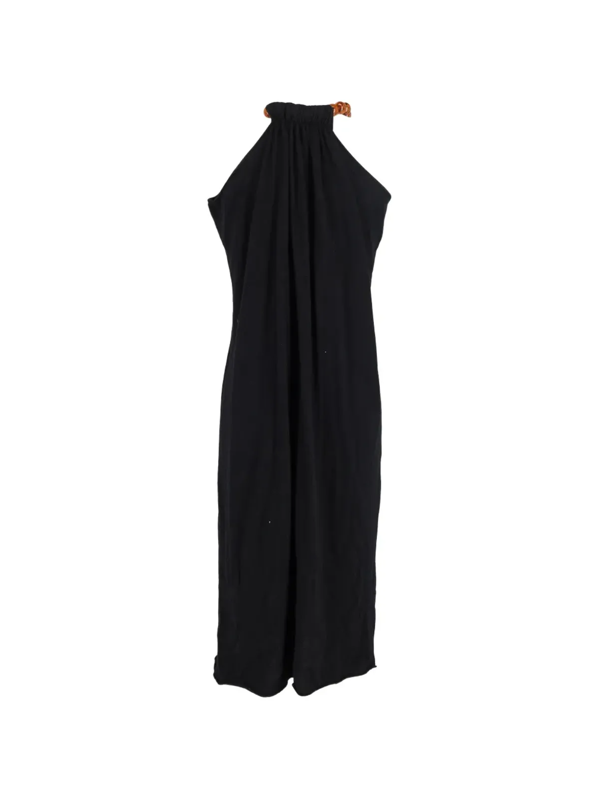 Jil Sander Pre-Owned ビーズ付きストラップホルタードレス - 画像2