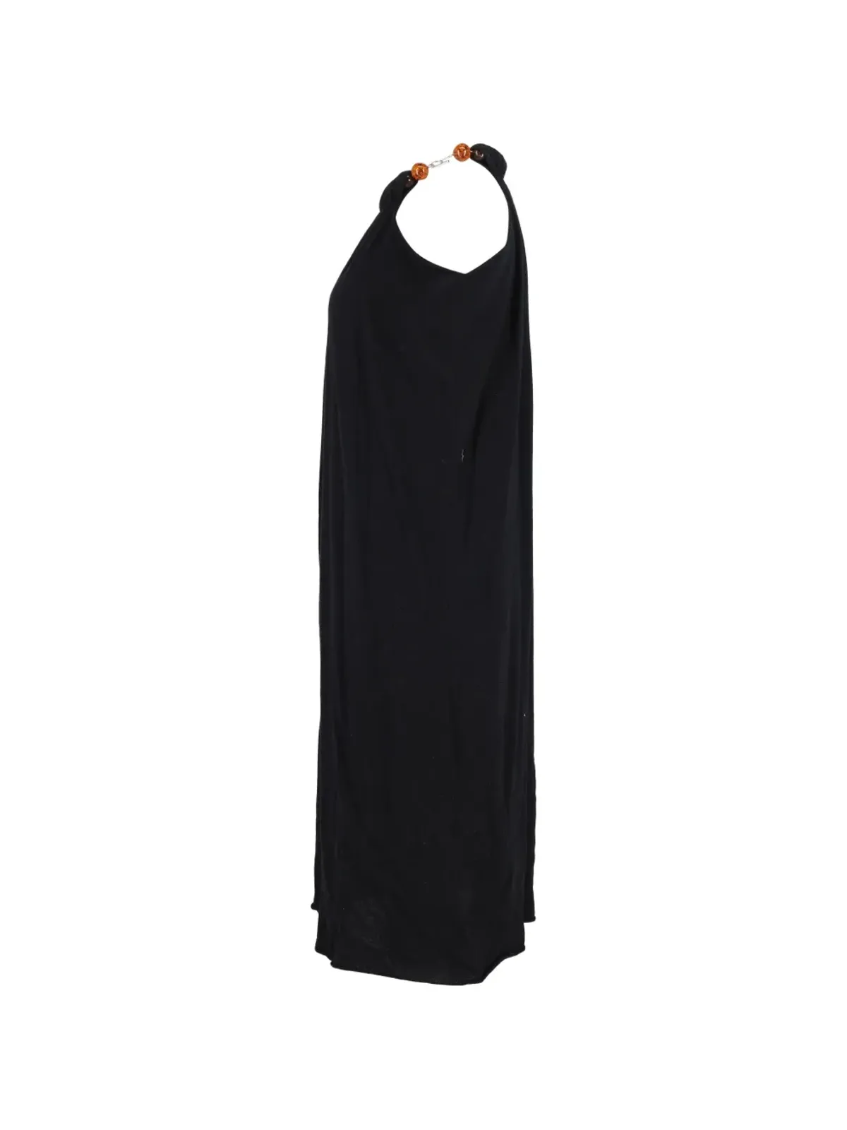 Jil Sander Pre-Owned ビーズ付きストラップホルタードレス - 画像3